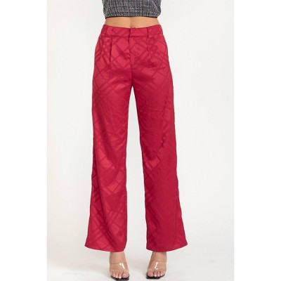 Women's Plaid Slacks - Cloud Ten