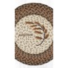 Earth Rugs Round Golden Wheat Placemat – Country Dining Accent 15"x15" - 3 of 3