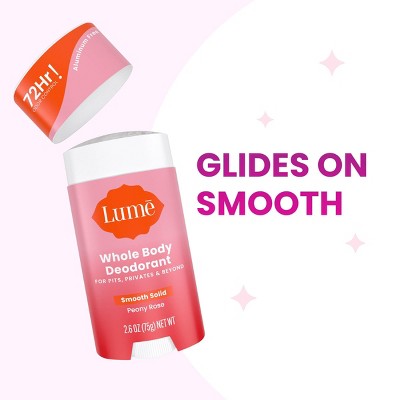 Lume Whole Body Women&#8217;s Deodorant - Smooth Solid Stick - Aluminum Free  - Peony Rose Scent - 2.6oz_3