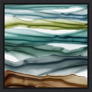 Amanti Art Peregrination (Abstract Mountains) by PI Gallerie Canvas Wall Art Print Framed 16 x 16-in. - 1 of 4