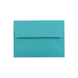 JAM Paper A7 Colored Invitation Envelopes 5.25 x 7.25 Sea Blue Recycled 27785 - 1 of 2