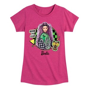 Girls' - Barbie - Be The Boss Barbie Fitted Short Sleeve Graphic T-Shirt - 1 of 4