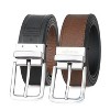 Wrangler Men’s Logo Leather Twist Reversible Casual Everyday Belt for Jeans, Khakis Black Brown - 2 of 4