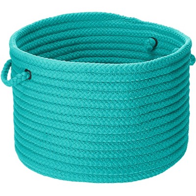 Colonial Mills Simply Home Solid - Turquoise 24"x24"x14"  100% Polypropylene Round