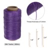 Unique Bargains Wear-Resistant Polyester Embroidery Waxed Thread with Needles - 2 of 4