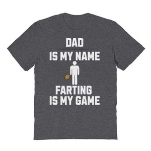 Rerun Island Men's Dad Is My Name Short Sleeve Graphic Cotton T-Shirt - 1 of 3
