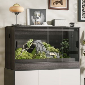 Famapy 68 Gallon Small Pet Habitat,Reptile Terrarium Cabinet with Ventilation,Cage Tank with Glass Door,for Amphibian,Hamster/Lizards/Geckos/Snakes - 1 of 4