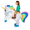 Rubies Kids' Ride on Unicorn Light Up Inflatable Costume- One Size Fits Most - 2 of 4