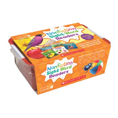 Scholastic Teaching Solutions Nonfiction Sight Word Readers Classroom Tub, Level D, 6 Copies of 25 Titles