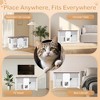 Bella Depot 47.25" Large Cat Litter Box, Cat Cabinet Side Table with Smart Doors for Living Room - 4 of 4