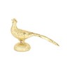 HomeRoots 7" Gold Cast Iron Peacock Tabletop Sculpture - 4 of 4