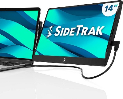sidetrak swivel 14 attachable portable monitor for laptop