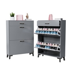 Chery Life Shoe Storage Cabinet with 3 Drawers, Hidden Shoe Rack Storage Organizer for Doorway - 1 of 4