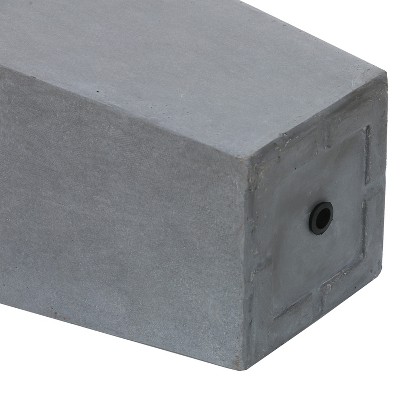 Black Tall Tapered Magnesium Oxide Planter
