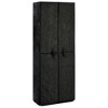 vidaXL Shoe Cabinet Black 23.6 in.x11.8 in.x65.4 in. Fabric - 2 of 4
