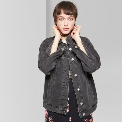 womens black jacket target