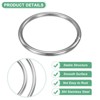 Unique Bargains Dream Catcher Stainless Steel Macrame Wreath Floral Round Metal O Rings 24 Pcs - 2 of 4