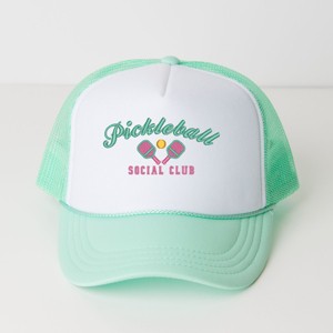 The Juniper Shop Embroidered Pickleball Social Club Youth Foam Trucker Hat - 1 of 1