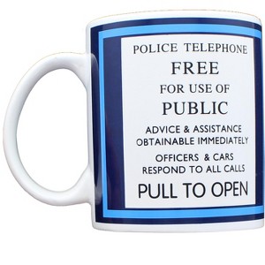 Seven20 Doctor Who Tardis Police Telephone Ceramic Coffee Mug - 1 of 2