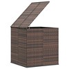 Cushion Box Brown Gradient PE Rattan Large Cushion Box - 4 of 4