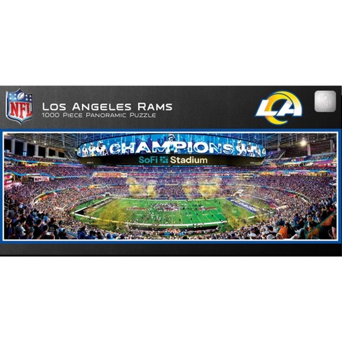 MasterPieces 1000 Piece Sports Panoramic Jigsaw Puzzle - NFL Los Angeles Rams Center View. - image 1 of 4