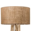 Modern Home Driftwood Nautical Wooden Table Lamp w/Block Base - 3 of 4