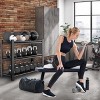 Syemin Utility Storage Shelves 3-Layer Metal Storage Rack, Adjustable Height Storage Rack, Heavy-Duty Garage Shelving Units, Black, 39.4"*13.8"*31.5" - 3 of 4