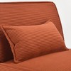GlasFlength Accent Chairs Leisure and Reading Lounge Armless chair, Suitable for Living Room, Bedroom, Office, Orange, 28.7"*34.3"*31.9" - 2 of 4