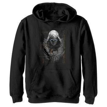 Boy's Marvel Moon Knight Egyptian Glyphs Pull Over Hoodie