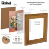 Cardinali Plein Air, Gold 8x10" Picture Frame with Acrylic Glazing & Cardboard Backing, for Photography or Canvas Frame, 3 Wide Moulding, 1/2 Rabbet - 2 of 4