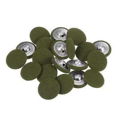 Unique Bargains Metal Shank Round Cloth Covered DIY Sewing Buttons 20 Pcs