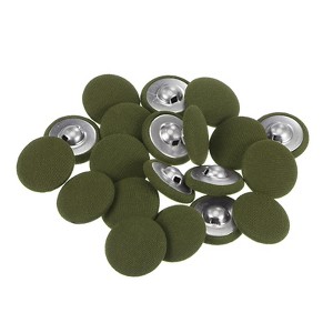 Unique Bargains Metal Shank Round Cloth Covered DIY Sewing Buttons 20 Pcs - 1 of 4