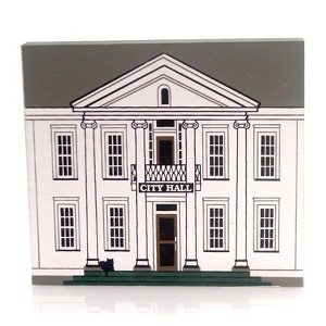 Cat's Meow Village 4.5 Inch City Hall Everyday Decorative Village , Series Ix Retired (1PC) - 1 of 4