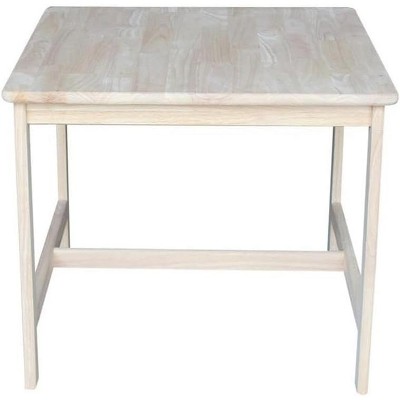 Eco-Friendly Traditional Parawood Kids 3-Piece Table and Chair Set
