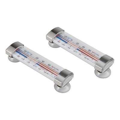 Taylor® Precision Products Fridge and Freezer Thermometers, 2 Pack in Multicolored