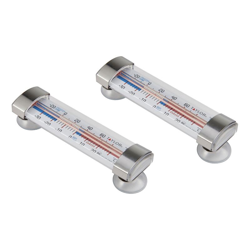 Taylor® Precision Products Fridge and Freezer Thermometers, 2 Pack, 1 of 6