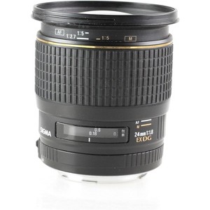Sigma 24mm f/1.8 EX DG Aspherical Macro Large Aperture Wide Angle Lens for Canon SLR Cameras (OLD MODEL) - 1 of 4