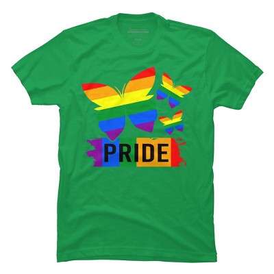 Adult Design By Humans Rainbow Butterflies Rainbow Pride By dnlribeiro88 T-Shirt