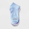 Girls' 6pk 'Marled' Super Soft No Show Socks - Cat & Jack™ Purple/Pink/Gray - 2 of 3