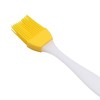 Unique Bargains Basting Brush 15g Small Handle Brush Color Block Dishwasher Safe Silicone PP 6.69"x1.18" 1 Pc - 4 of 4
