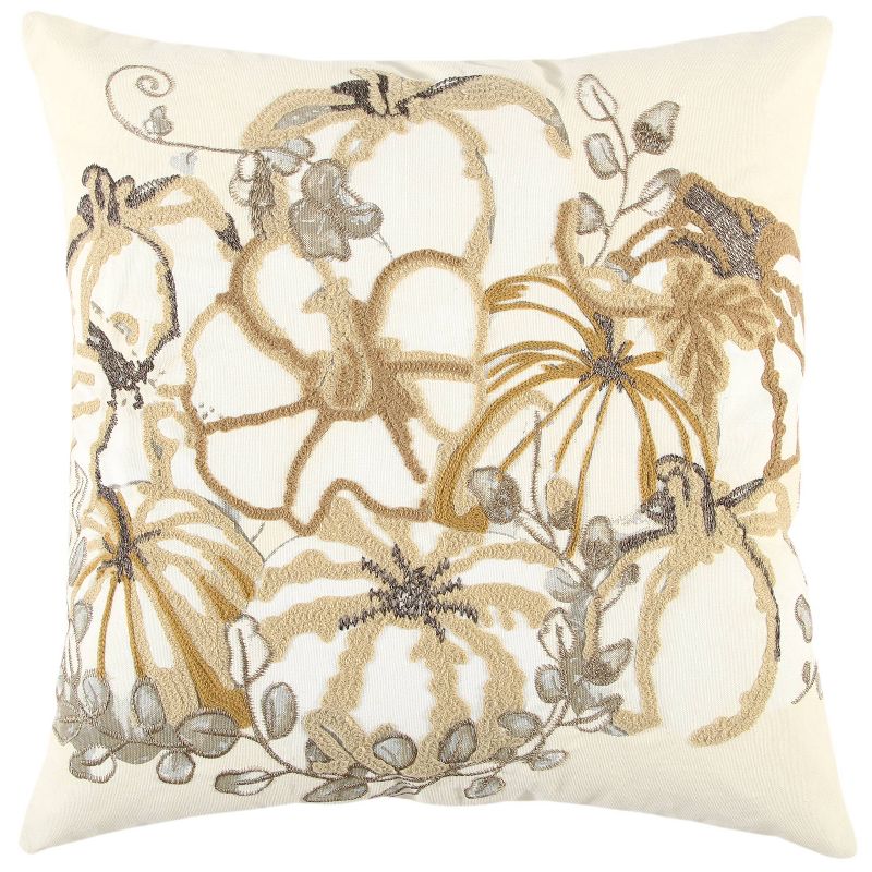 Pumpkins Poly Filled Throw Pillow - Rizzy Home, 1 of 12