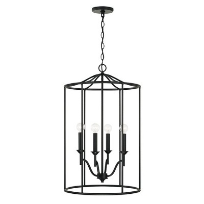 Capital Lighting Peyton 4 - Light Chandelier in  Matte Black