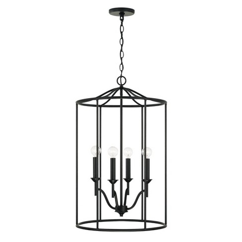 Capital Lighting Peyton 4 - Light Chandelier in  Matte Black - image 1 of 3