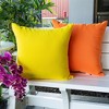 TopComfy Support Pillow Weather Resistant Skin Friendly Fabric for Outdoor Patio Use, Orange, 17"*17"*10" - 2 of 4