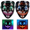Mask, Halloween LED Mask, 2 Pcs, for Festival Cosplay,  Halloween Costume, Masquerade Parties - 4 of 4