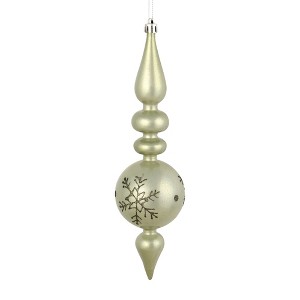 Vickerman 10" Candy Glitter Snowflake Finial Ornament - 1 of 1