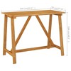 vidaXL Garden Bar Table Natural Wood Brown Solid Acacia Wood - 3 of 4