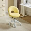 Karl Home |Duckling Yellow 21 inch W Small Office Chair Task Chair With Wheels - 3 of 4