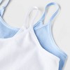 Girls' 2pk Seamless Cami Bra - art class™ Blue/White XL