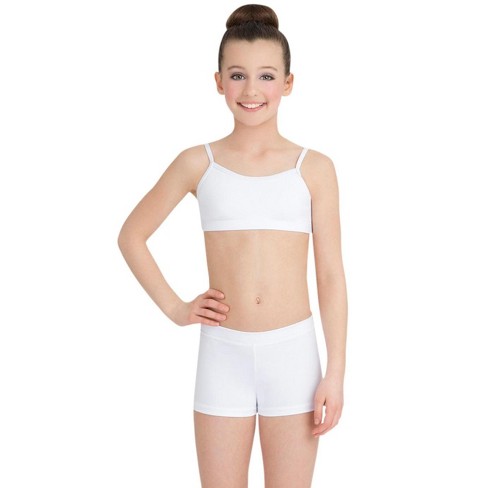 Capezio White Team Basics Camisole Bra Top - Girls Small : Target